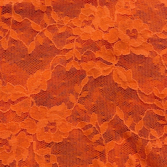 SKIMS Stretch Lace Adjustable Cami in Neon Orange women’s size Small - Picture 5 of 11